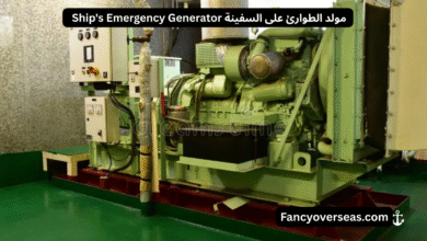 _ Ship's Emergency Generator مولد الطوارئ على السفينة