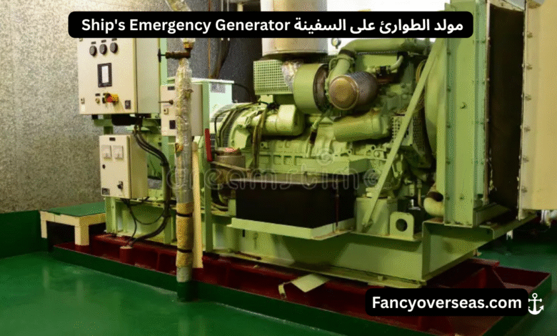 _ Ship's Emergency Generator مولد الطوارئ على السفينة