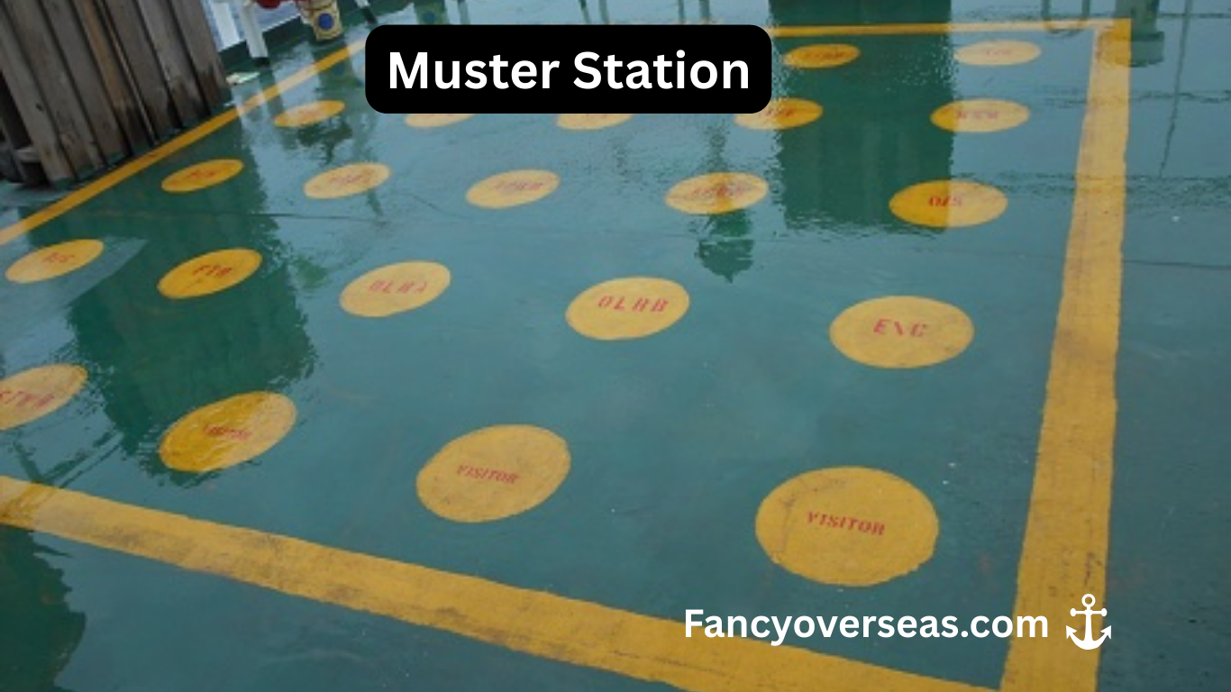 محطة التجمع Muster Station وقائمة التجمع Muster List على السفينة